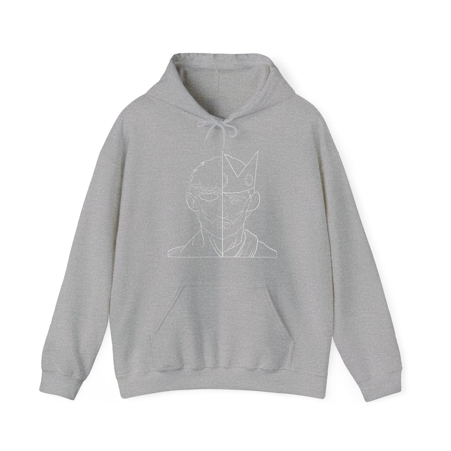 Lion and Lamb Line Art Hoodie