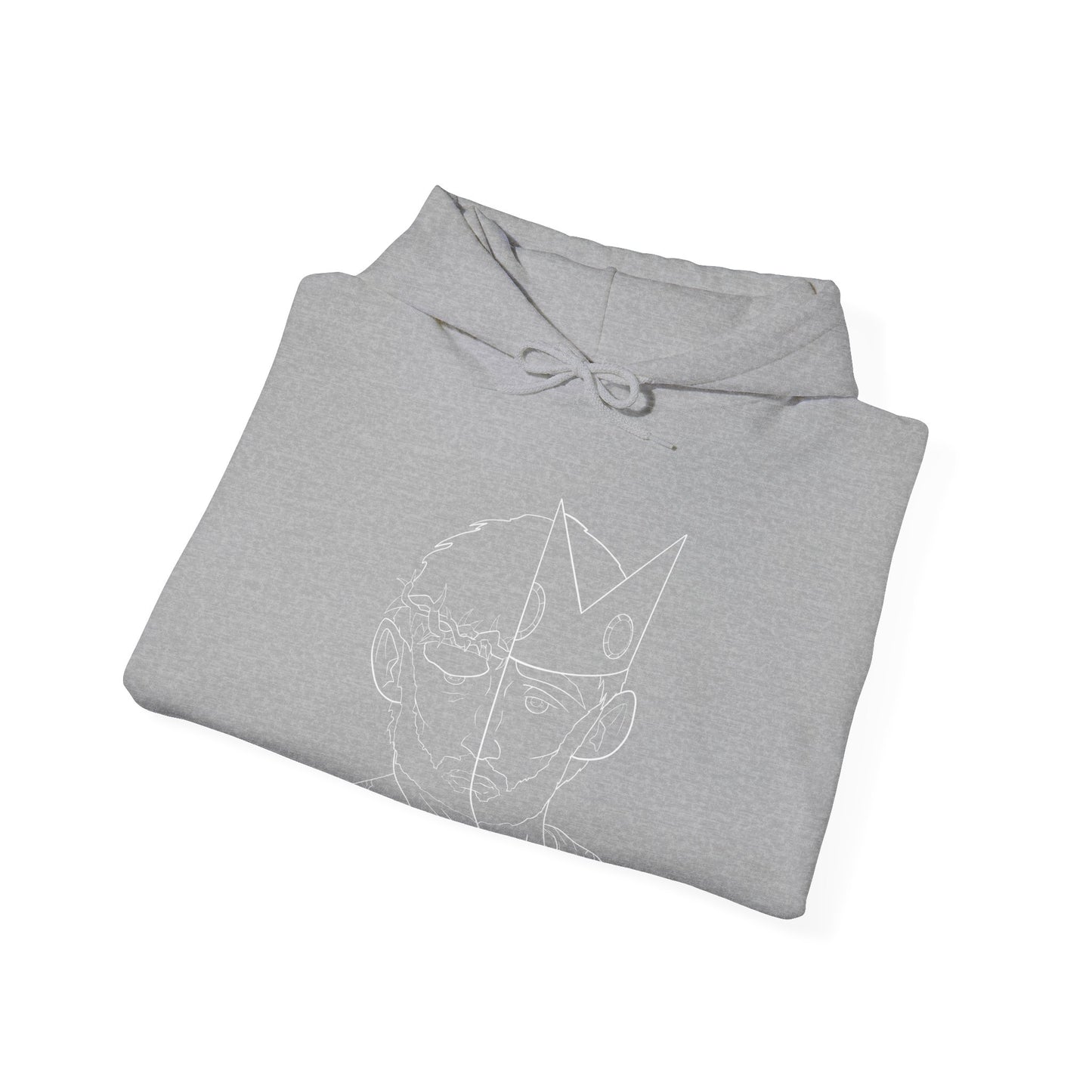 Lion and Lamb Line Art Hoodie